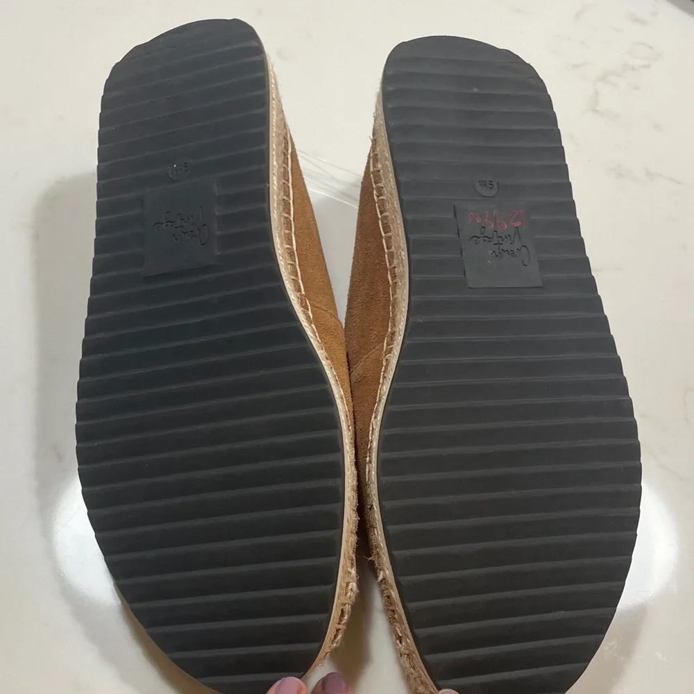 Crown Vintage Tan Suede Espadrille Slip-On